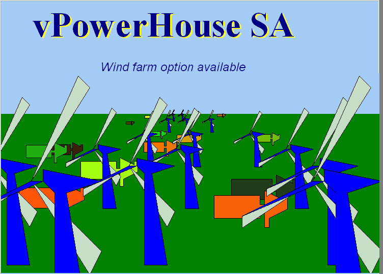 windmills in field